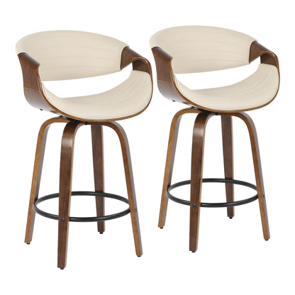 Majestic Office Furniture 26" Fixed-Height Counter Stool - Set of 2