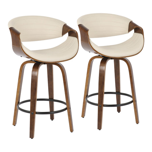 Majestic Office Furniture 26" Fixed-Height Counter Stool - Set of 2