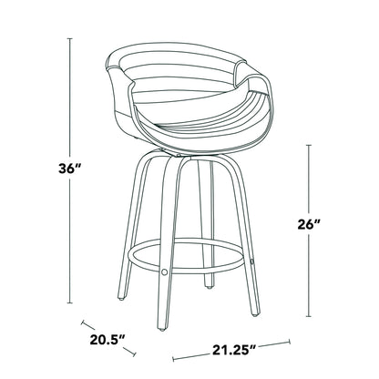 Majestic Office Furniture 26" Fixed-Height Counter Stool - Set of 2