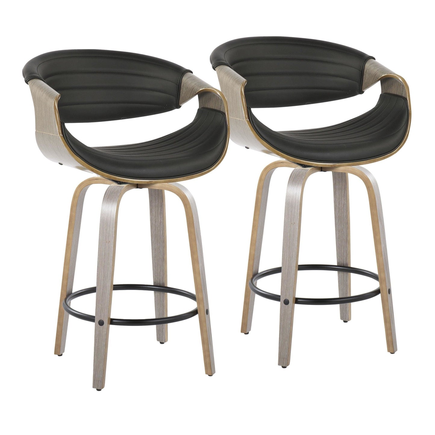Majestic Office Furniture 26" Fixed-Height Counter Stool - Set of 2