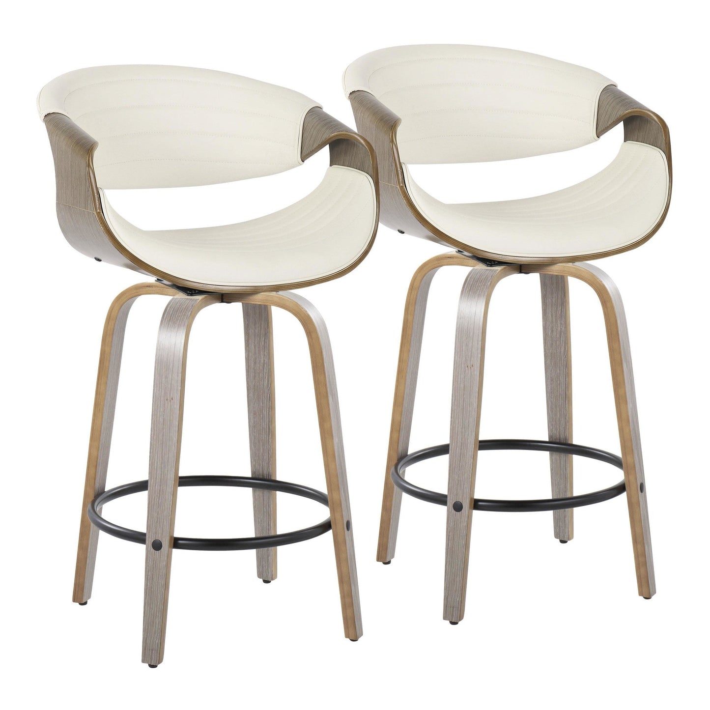 Majestic Office Furniture 26" Fixed-Height Counter Stool - Set of 2