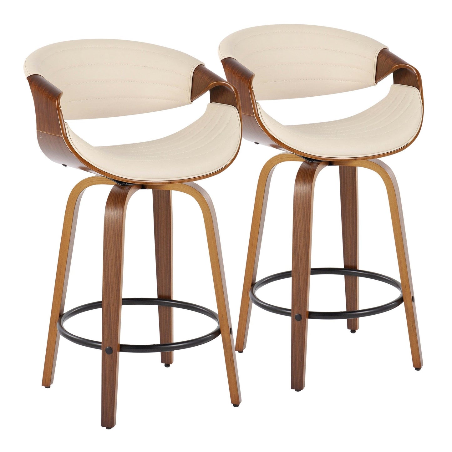 Majestic Office Furniture 26" Fixed-Height Counter Stool - Set of 2