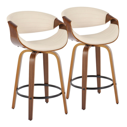 Majestic Office Furniture 26" Fixed-Height Counter Stool - Set of 2