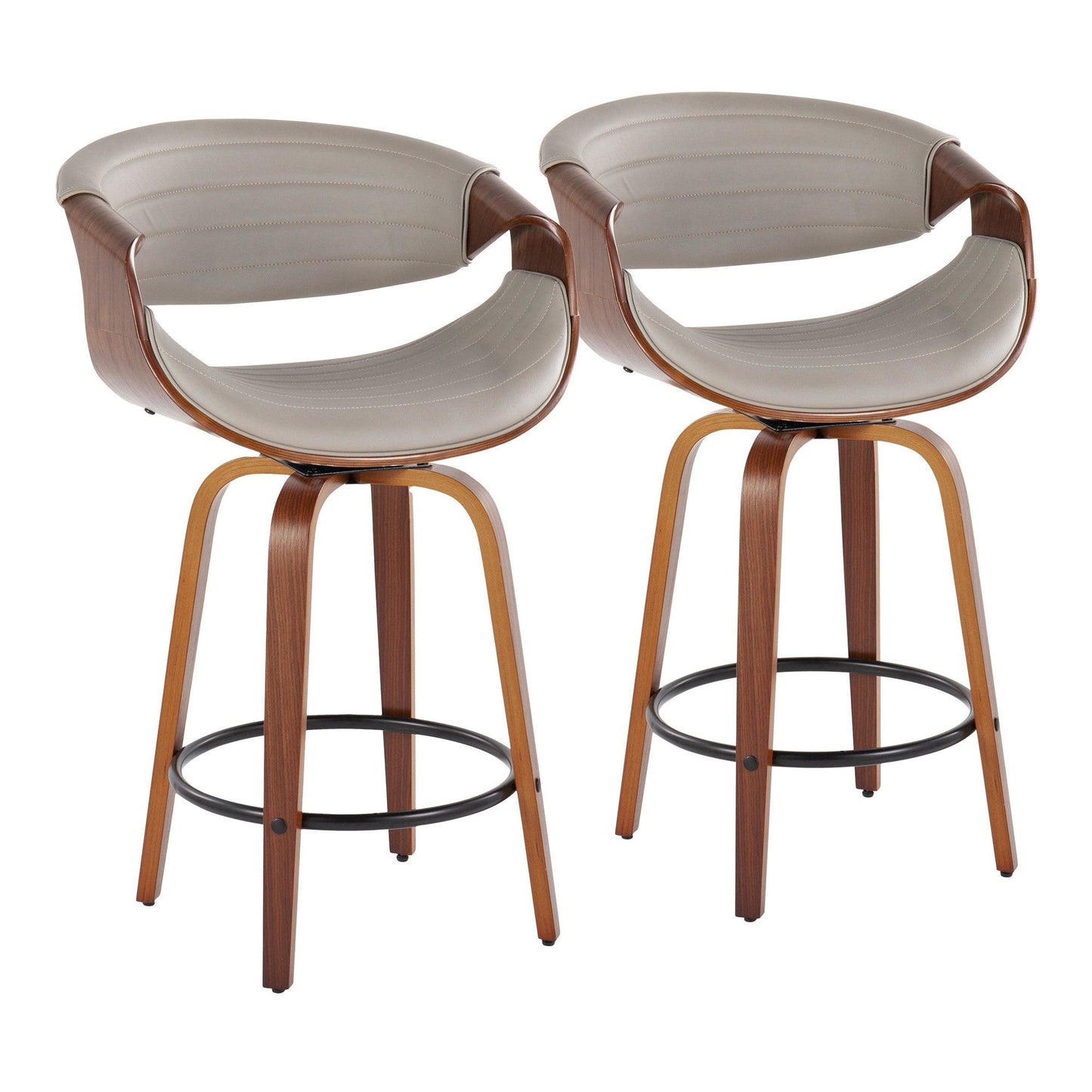 Majestic Office Furniture 26" Fixed-Height Counter Stool - Set of 2