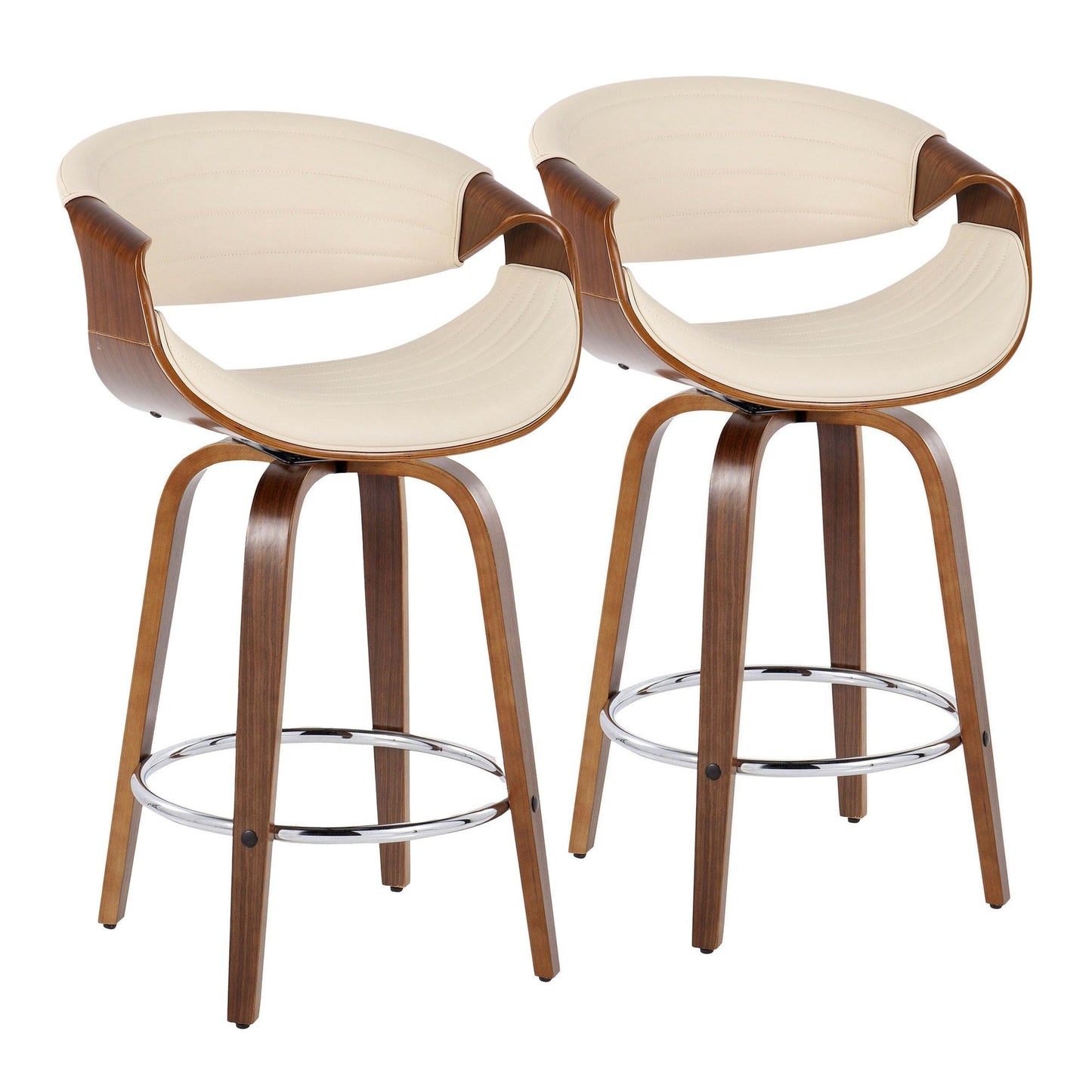 Majestic Office Furniture 26" Fixed-Height Counter Stool - Set of 2