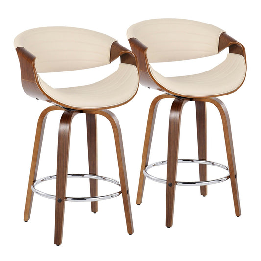 Majestic Office Furniture 26" Fixed-Height Counter Stool - Set of 2