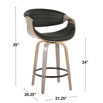 Majestic Office Furniture 26" Fixed-Height Counter Stool - Set of 2