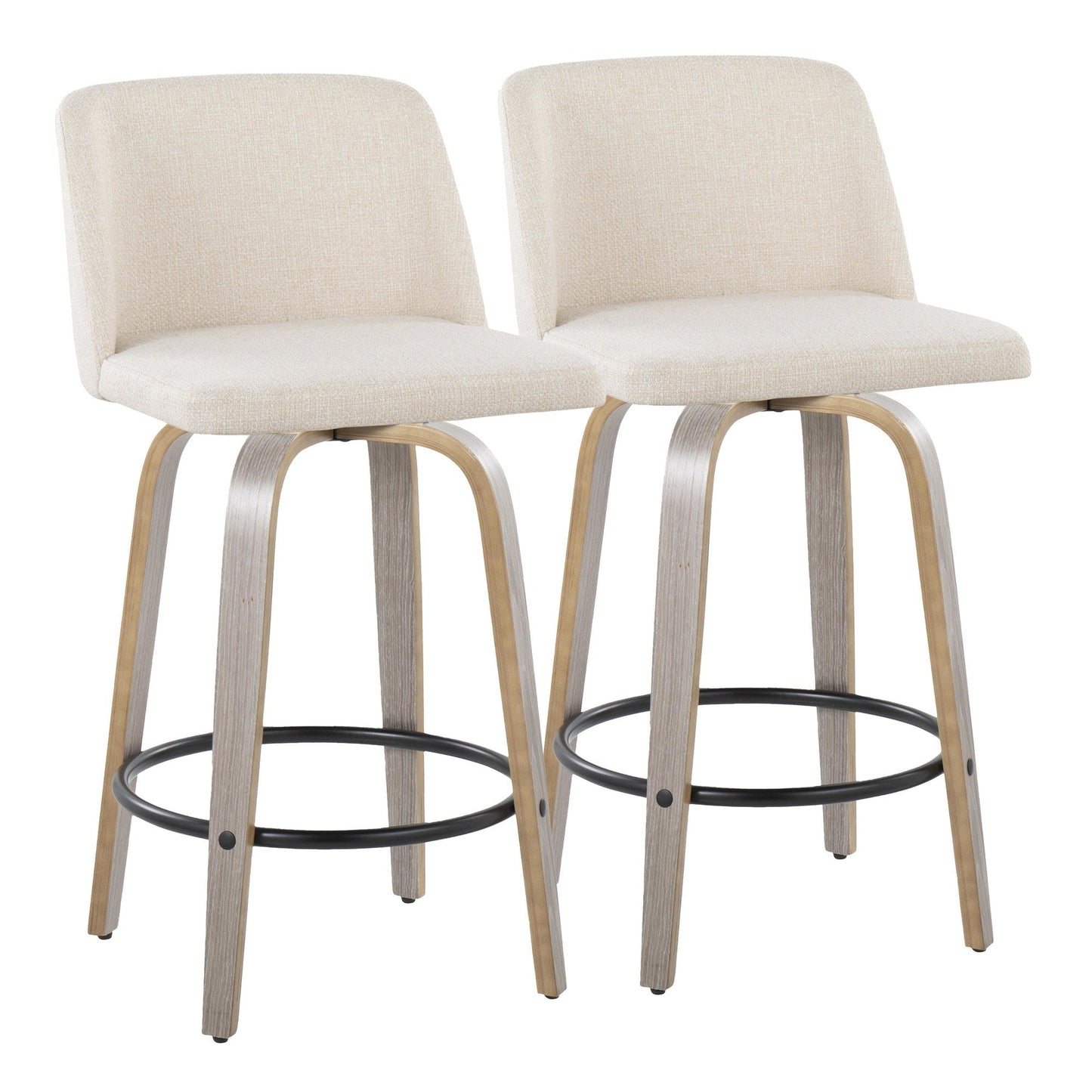 Majestic Office Furniture 26" Fixed-Height Counter Stool - Set of 2