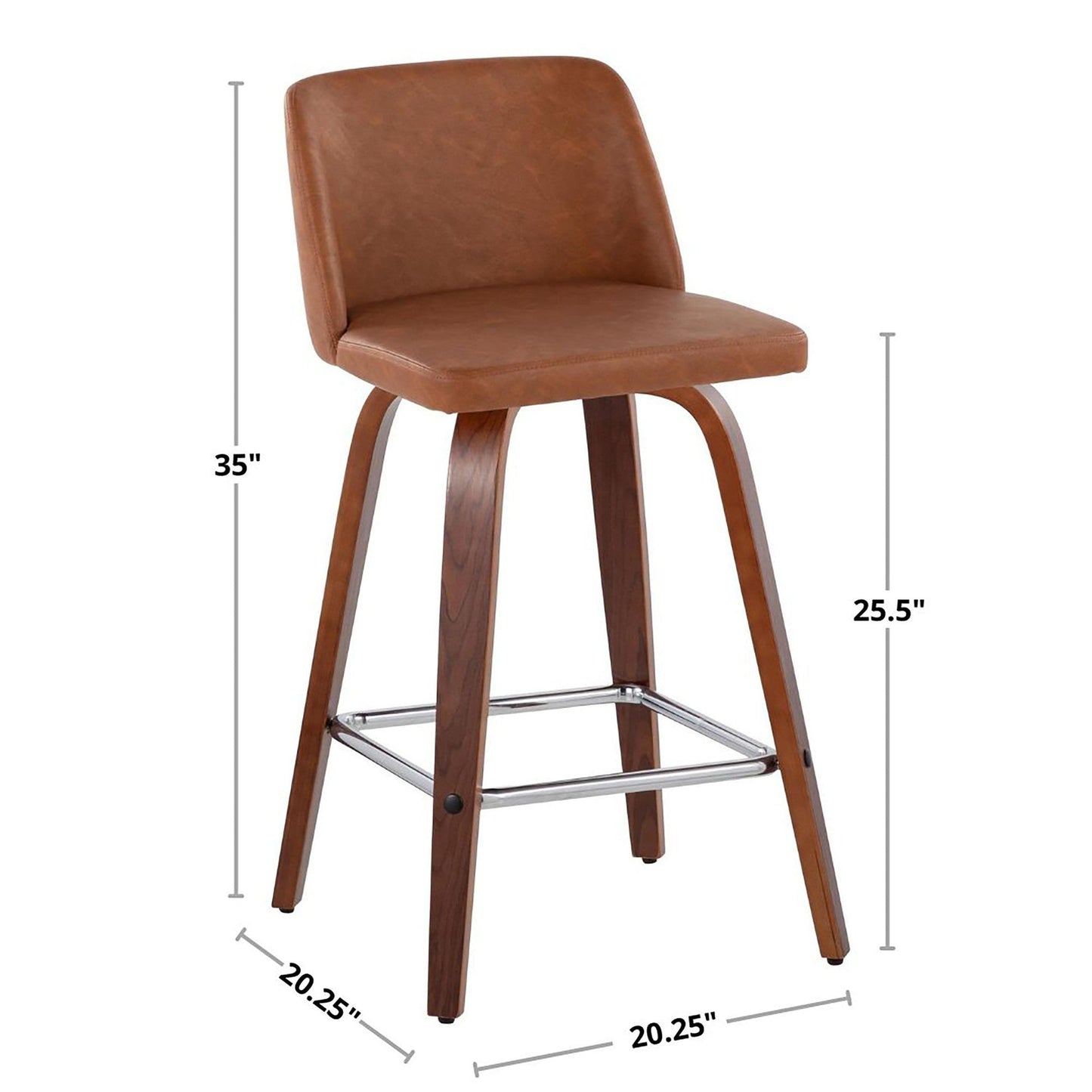 Majestic Office Furniture 26" Fixed-Height Counter Stool - Set of 2