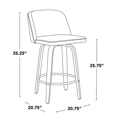 Majestic Office Furniture 26" Fixed-Height Counter Stool - Set of 2