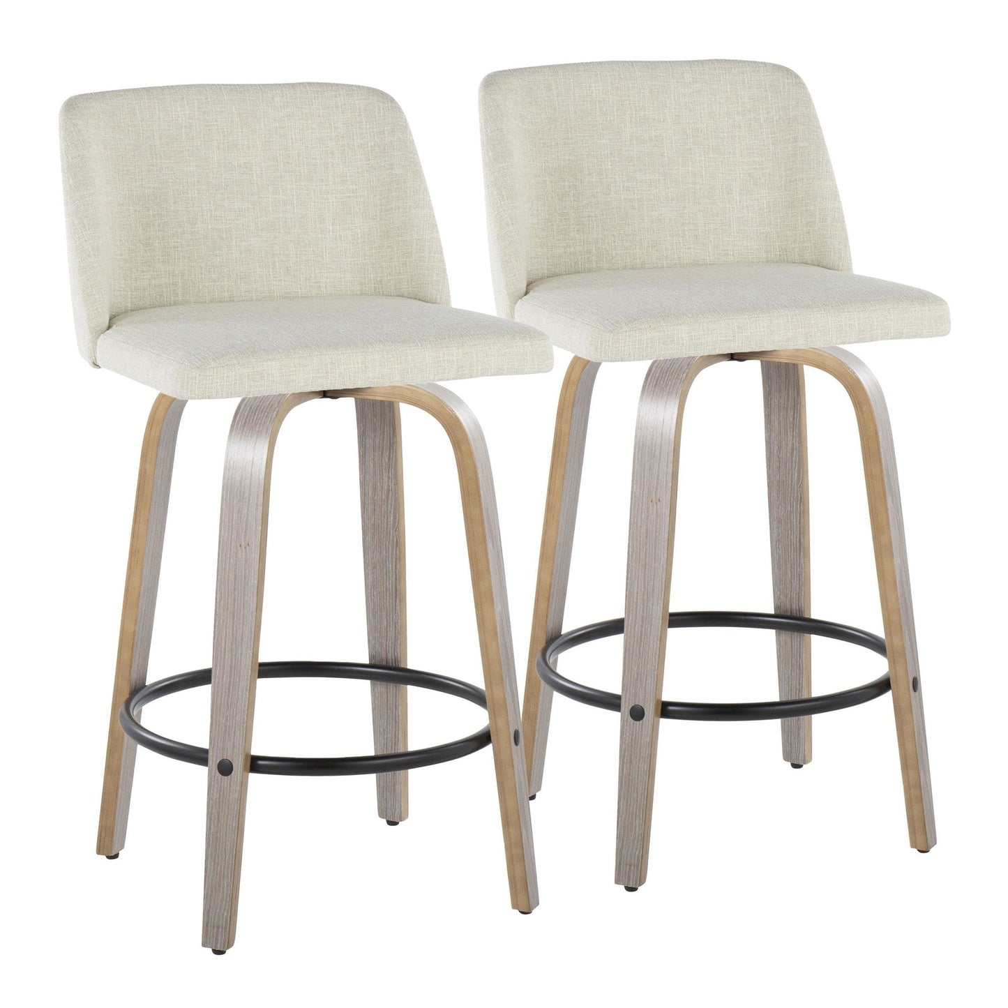 Majestic Office Furniture 26" Fixed-Height Counter Stool - Set of 2