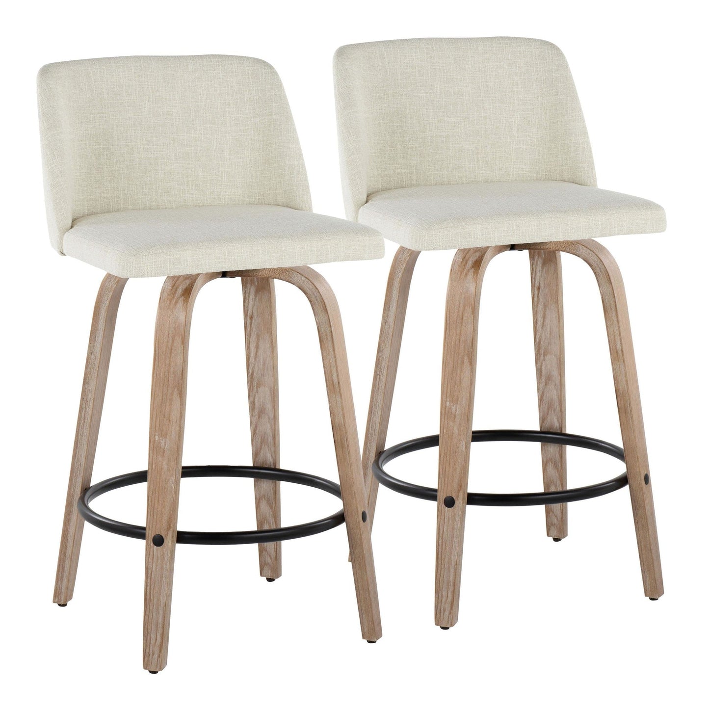 Majestic Office Furniture 26" Fixed-Height Counter Stool - Set of 2