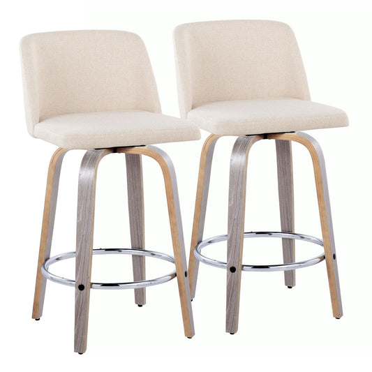 Majestic Office Furniture 26" Fixed-Height Counter Stool - Set of 2