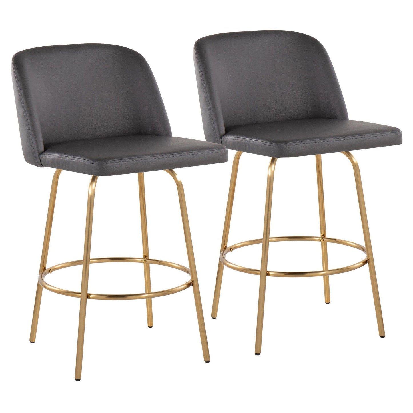 Majestic Office Furniture 26" Fixed-Height Counter Stool - Set of 2