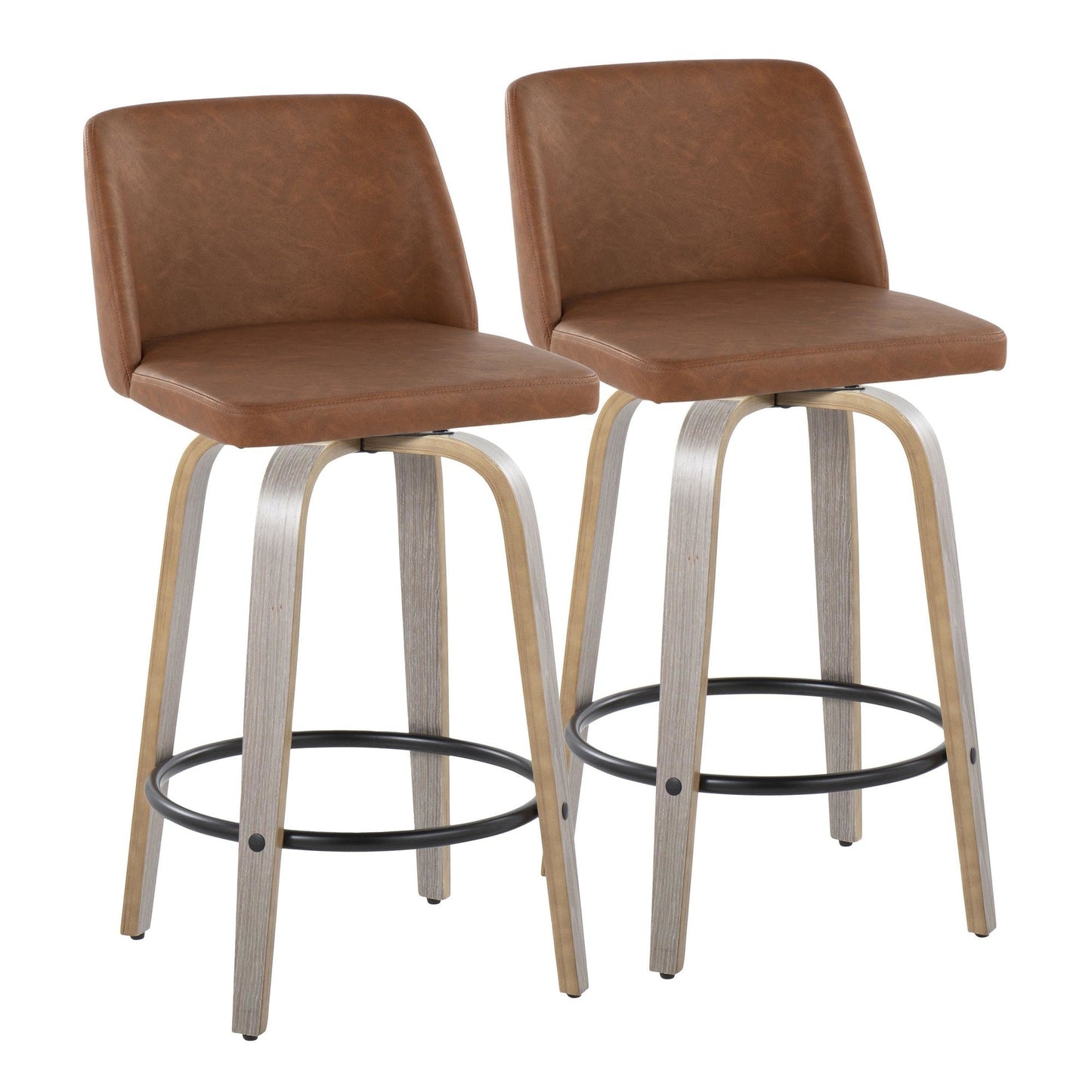 Majestic Office Furniture 26" Fixed-Height Counter Stool - Set of 2