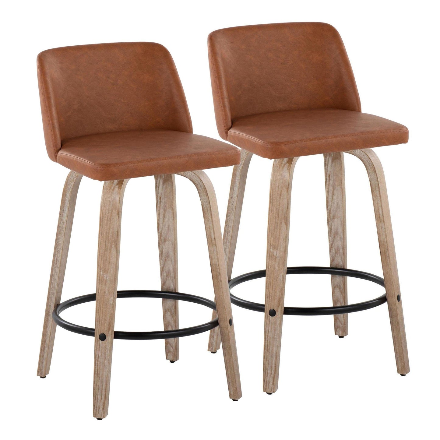 Majestic Office Furniture 26" Fixed-Height Counter Stool - Set of 2
