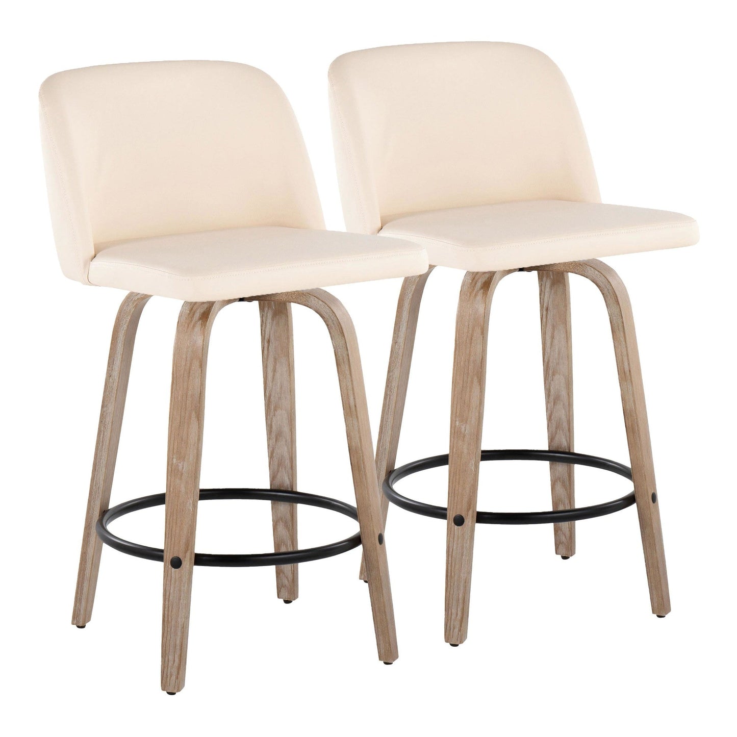 Majestic Office Furniture 26" Fixed-Height Counter Stool - Set of 2