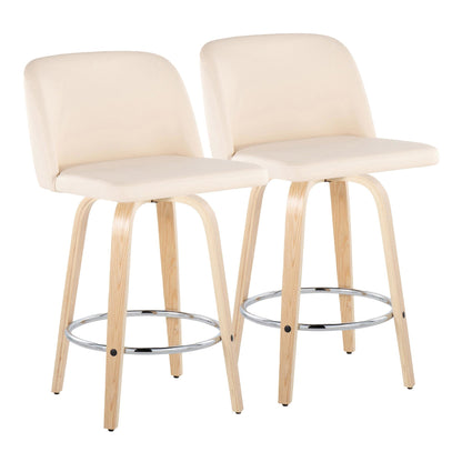 Majestic Office Furniture 26" Fixed-Height Counter Stool - Set of 2