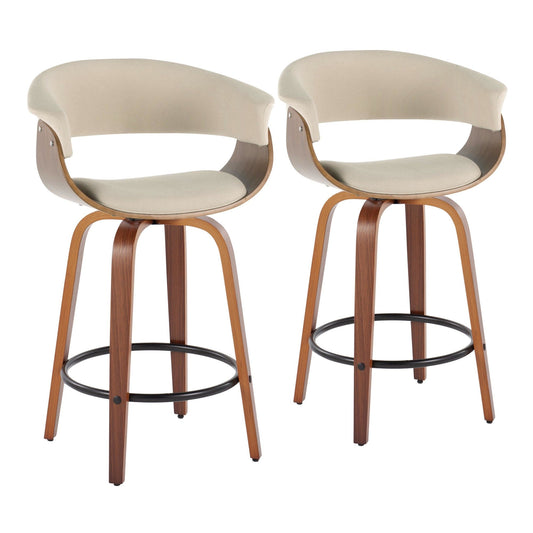 Majestic Office Furniture Mod 26" Fixed-Height Counter Stool - Set of 2