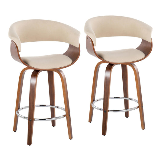 Majestic Office Furniture Mod 26" Fixed-Height Counter Stool - Set of 2