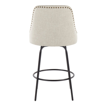 Majestic Office Furniture Marcel 27" Fixed-Height Counter Stool - Set of 2
