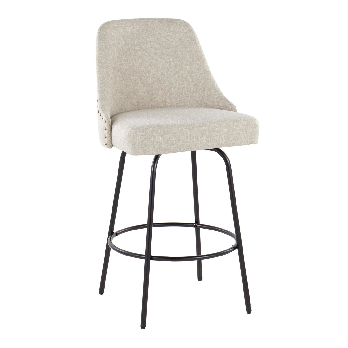 Majestic Office Furniture Marcel 27" Fixed-Height Counter Stool - Set of 2