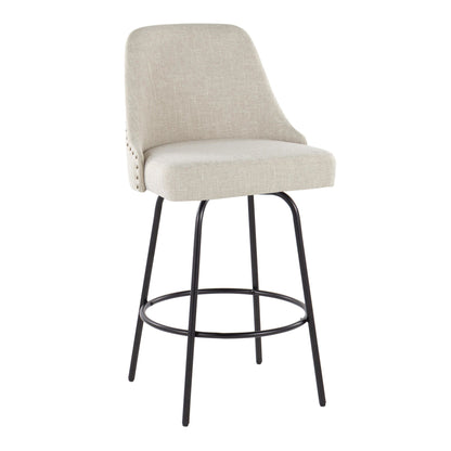 Majestic Office Furniture Marcel 27" Fixed-Height Counter Stool - Set of 2