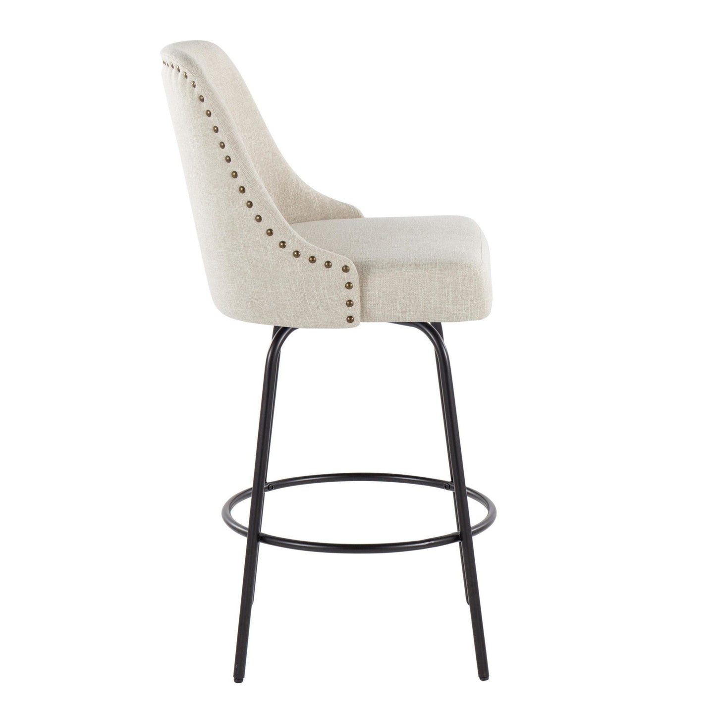 Majestic Office Furniture Marcel 27" Fixed-Height Counter Stool - Set of 2