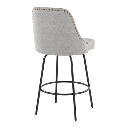Majestic Office Furniture Marcel 27" Fixed-Height Counter Stool - Set of 2