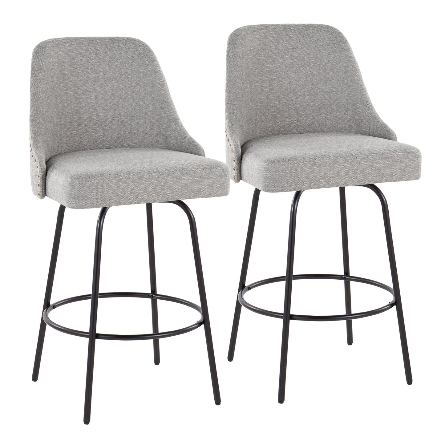 Majestic Office Furniture Marcel 27" Fixed-Height Counter Stool - Set of 2