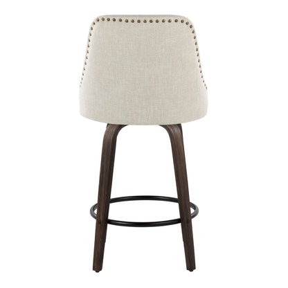 Majestic Office Furniture Marcel 27" Fixed-Height Counter Stool - Set of 2