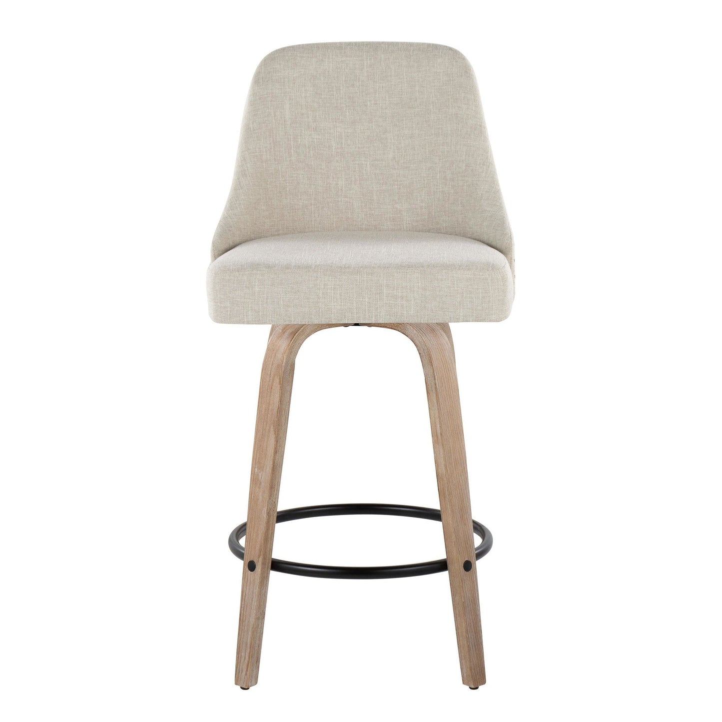 Majestic Office Furniture Marcel 27" Fixed-Height Counter Stool - Set of 2
