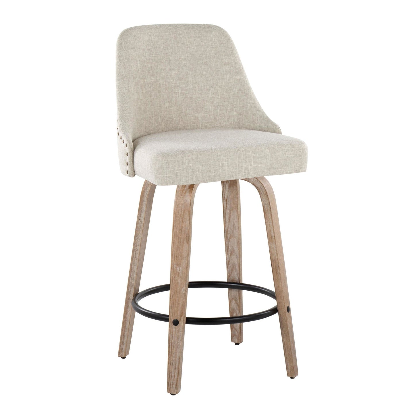 Majestic Office Furniture Marcel 27" Fixed-Height Counter Stool - Set of 2
