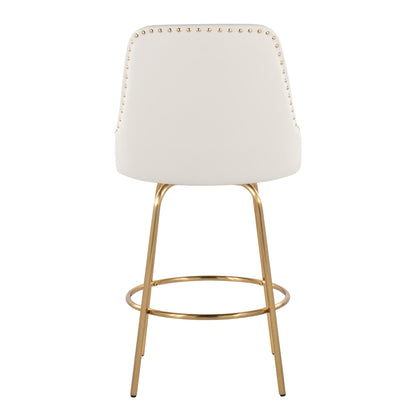 Majestic Office Furniture Marcel 27" Fixed-Height Counter Stool - Set of 2