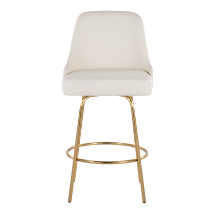 Majestic Office Furniture Marcel 27" Fixed-Height Counter Stool - Set of 2