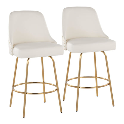 Majestic Office Furniture Marcel 27" Fixed-Height Counter Stool - Set of 2