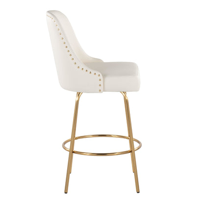 Majestic Office Furniture Marcel 27" Fixed-Height Counter Stool - Set of 2