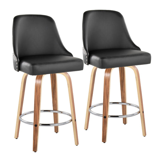 Majestic Office Furniture Marcel 27" Fixed-Height Counter Stool - Set of 2