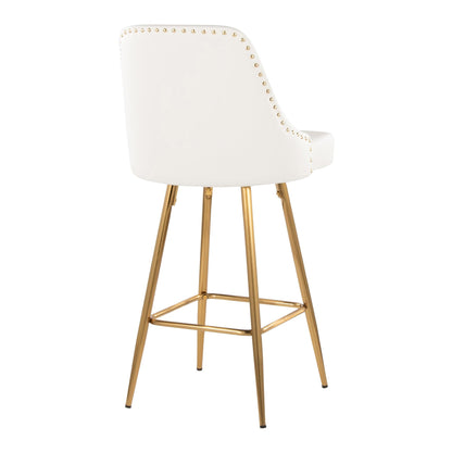 Majestic Office Furniture Marcel 27" Fixed-Height Counter Stool - Set of 2