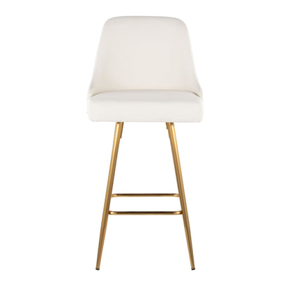 Majestic Office Furniture Marcel 27" Fixed-Height Counter Stool - Set of 2
