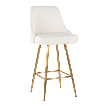 Majestic Office Furniture Marcel 27" Fixed-Height Counter Stool - Set of 2