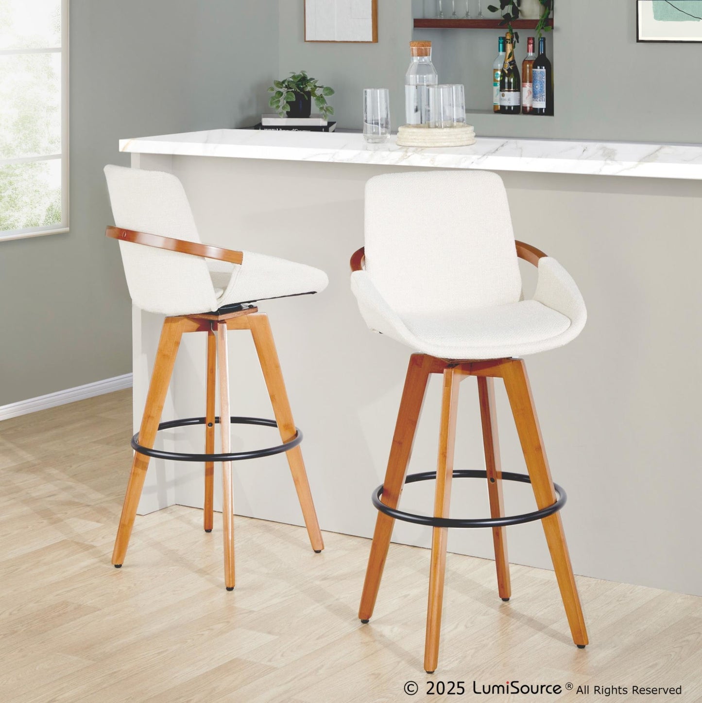 Majestic Office Furniture 29" Fixed-Height Barstool