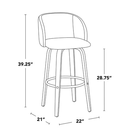 Majestic Office Furniture 29" Fixed-Height Barstool - Set of 2