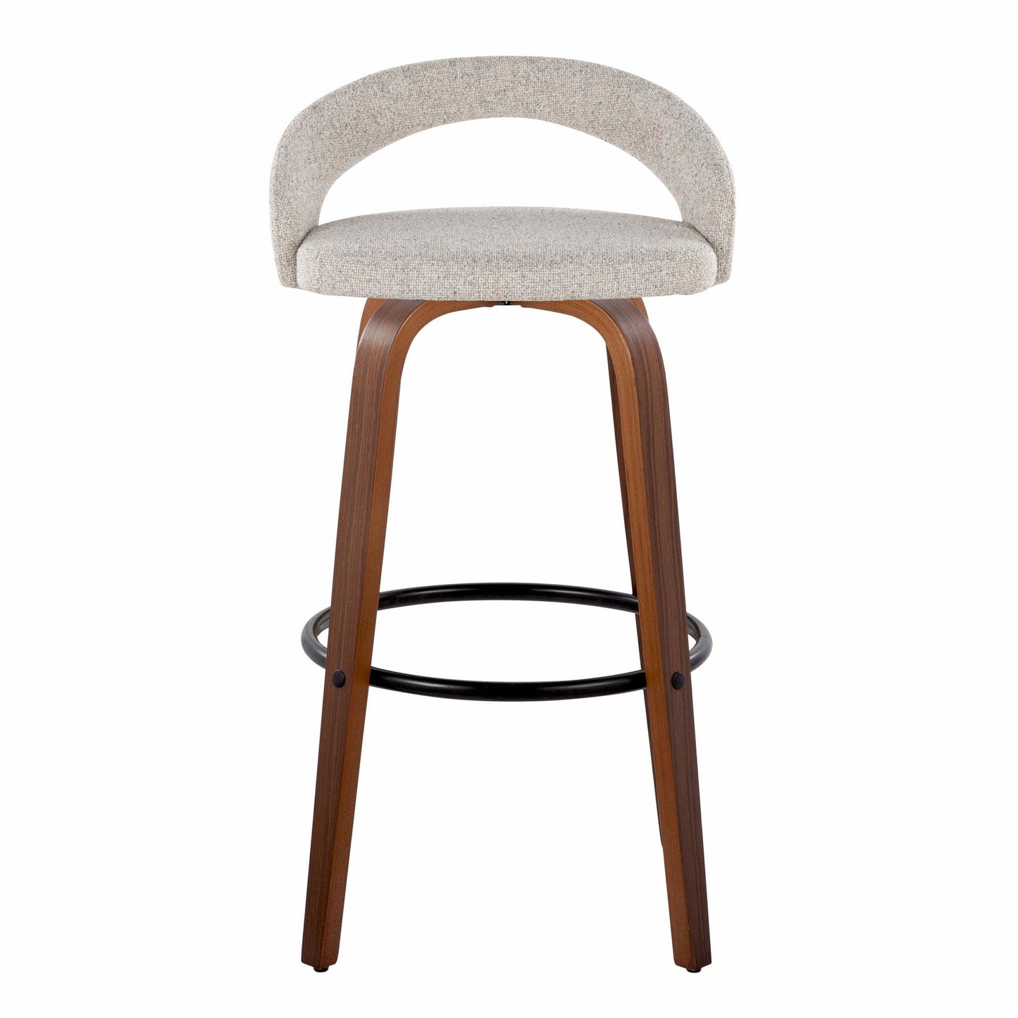 Majestic Office Furniture Upholstered 30" Fixed-Height Barstool - Set of 2