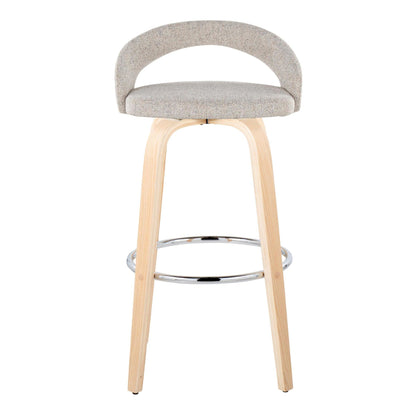Majestic Office Furniture Upholstered 30" Fixed-Height Barstool - Set of 2