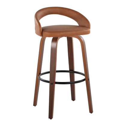 Majestic Office Furniture Upholstered 30" Fixed-Height Barstool - Set of 2
