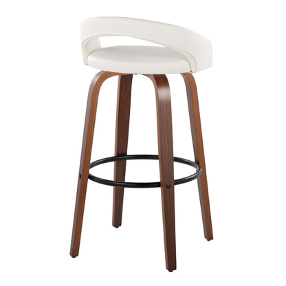Majestic Office Furniture Upholstered 30" Fixed-Height Barstool - Set of 2