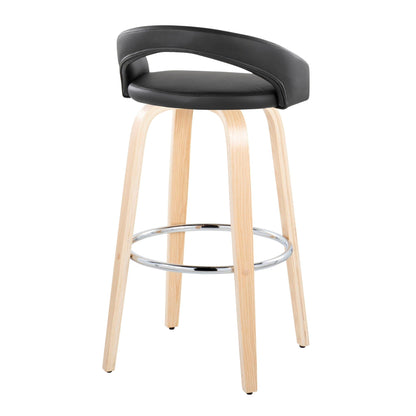 Majestic Office Furniture Upholstered 30" Fixed-Height Barstool - Set of 2
