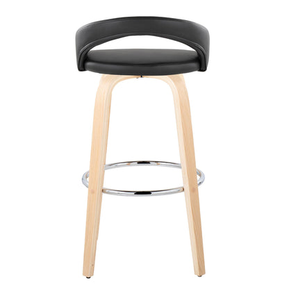 Majestic Office Furniture Upholstered 30" Fixed-Height Barstool - Set of 2