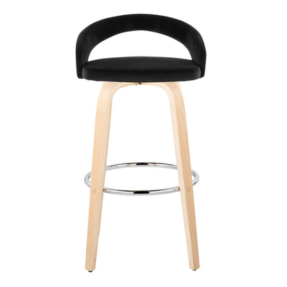 Majestic Office Furniture Upholstered 30" Fixed-Height Barstool - Set of 2